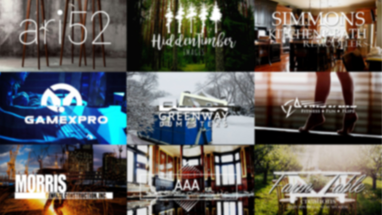 Portfolio of 9 client websites